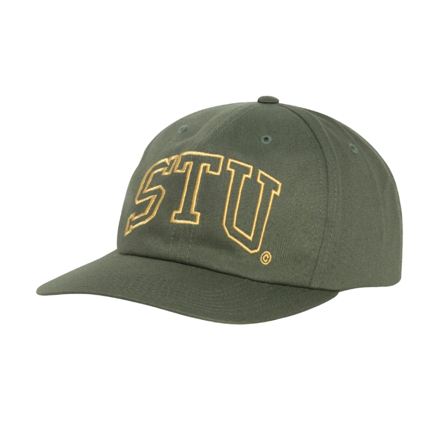 Stussy STU Arch Strapback Cap Olive