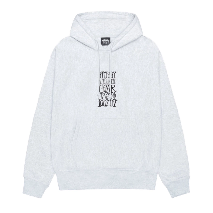 Stussy Authentic Gear Hood Ash Heather