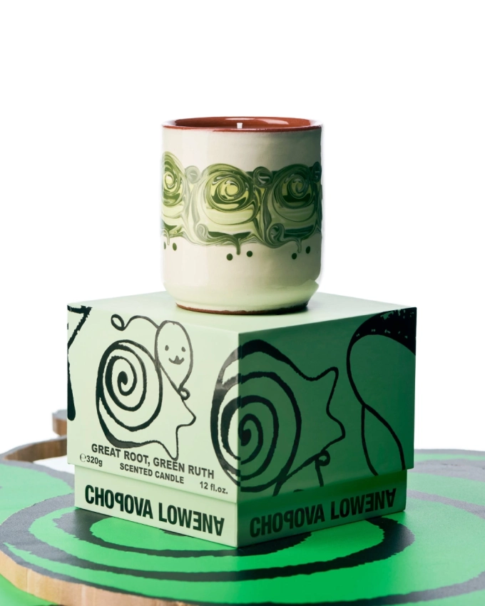 Chopova Lowena Great Root, Green Ruth Candle