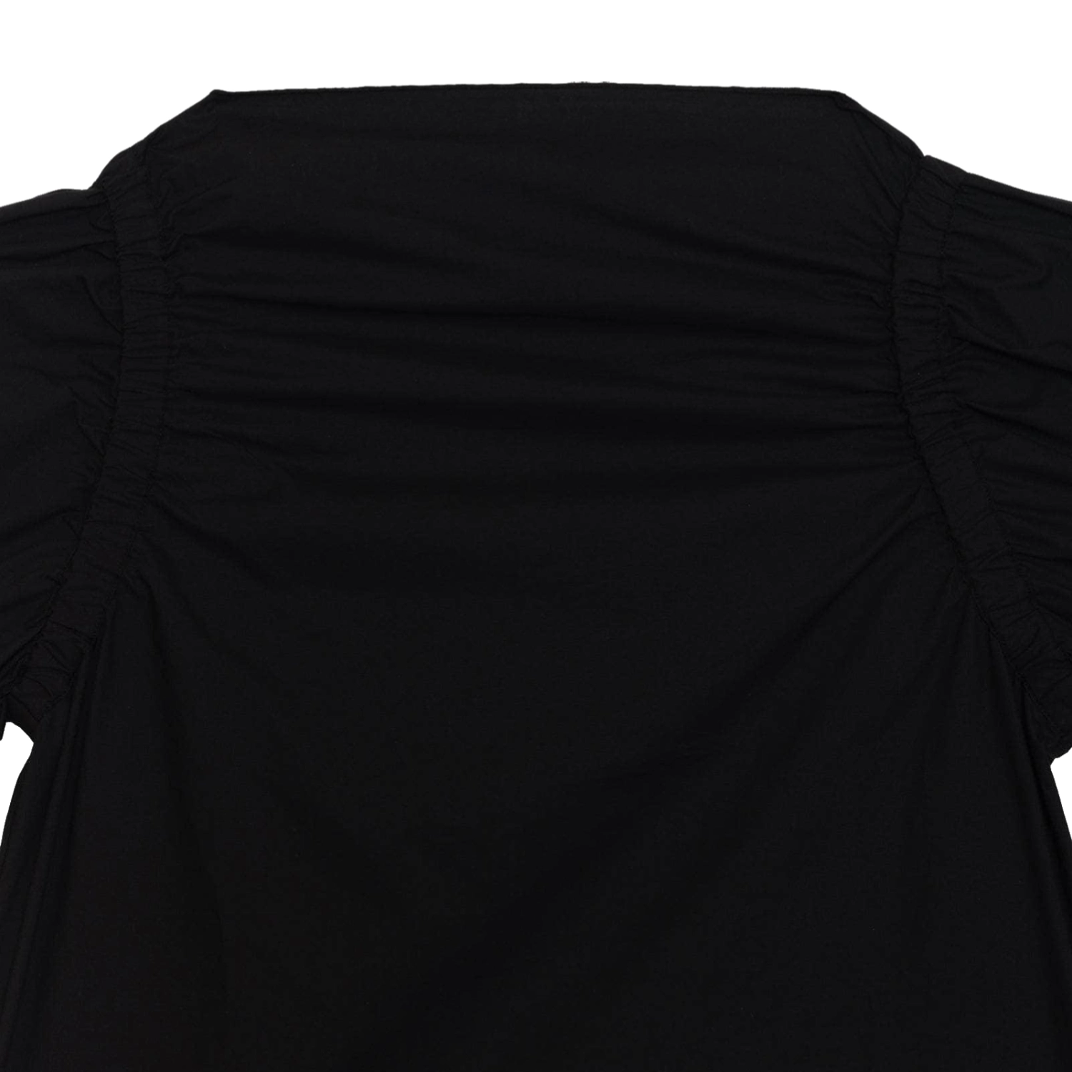 Baserange Simmon Top Black front view detail in a white background