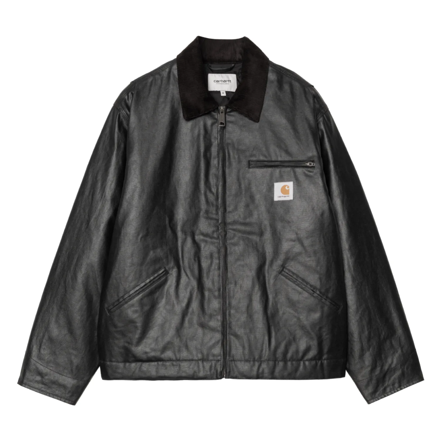 Carhartt WIP OG Dean Jacket Black/Black front view in a white background