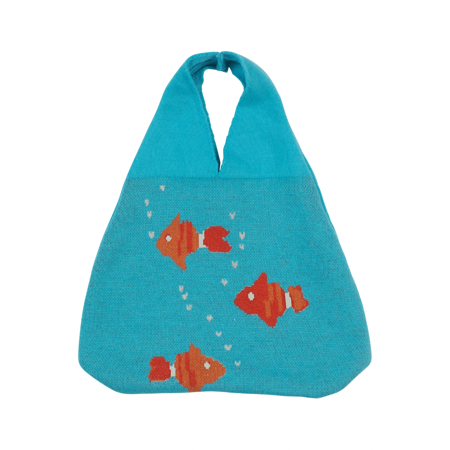 Hades Wool Fishbowl Bag front view in a white background