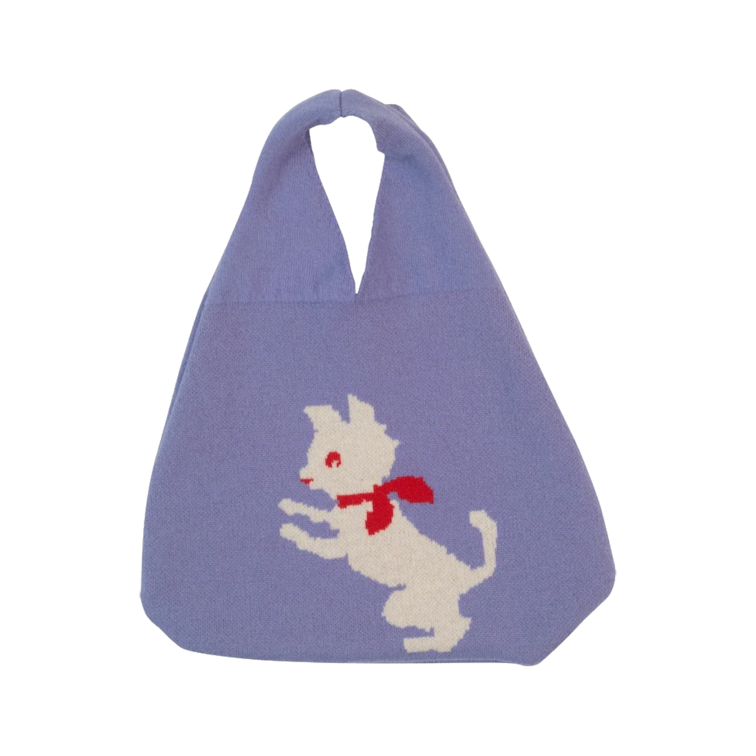 Hades Wool Kitten Bag front view in a white background