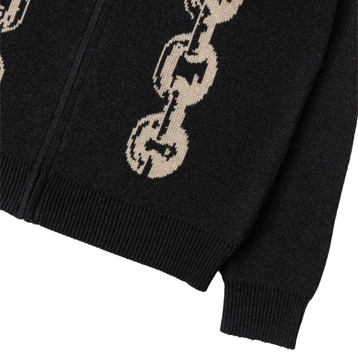 Heresy Chain Shirt front view detail in a white background