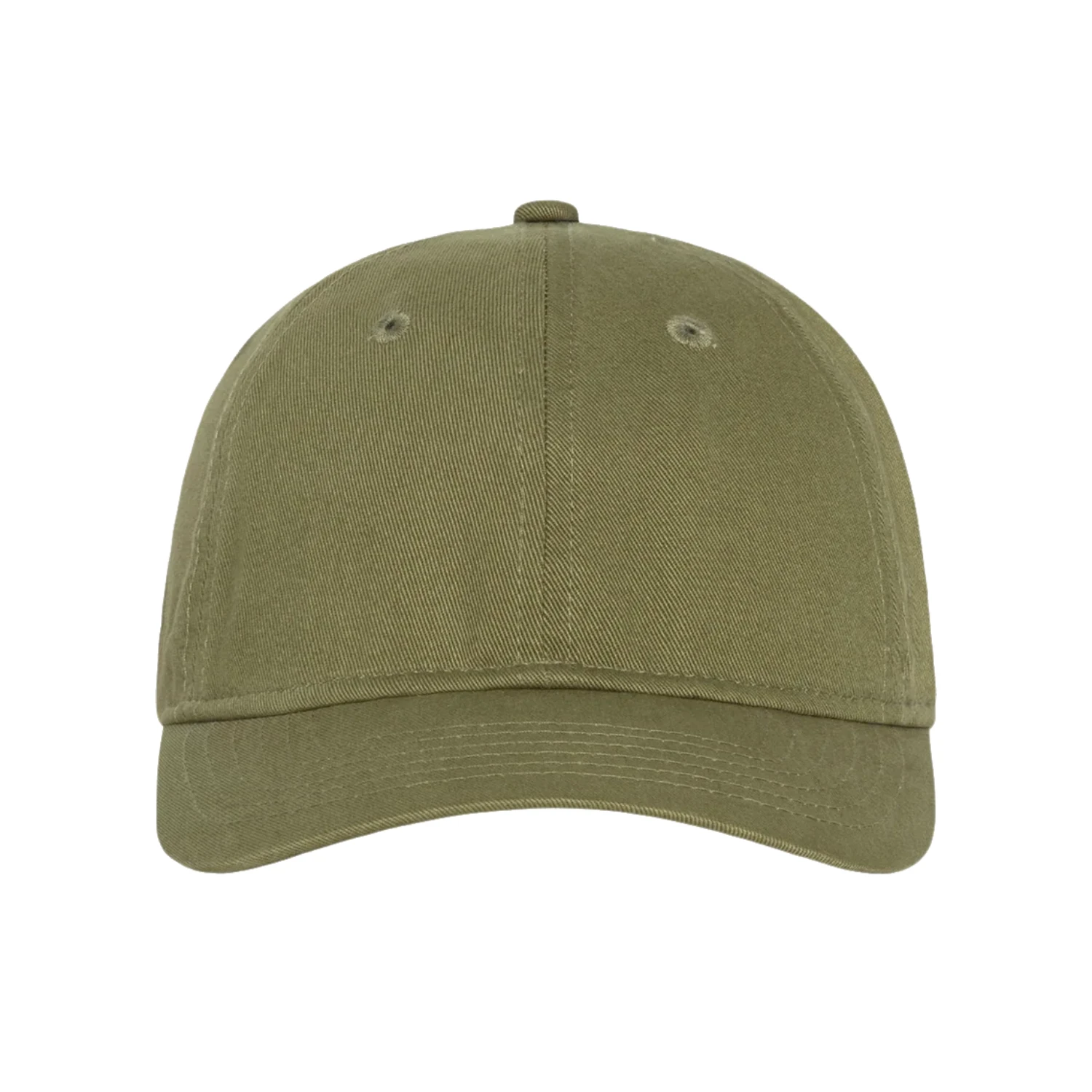 Stüssy Low Profile 1980 Strapback Cap Olive front view in a white background