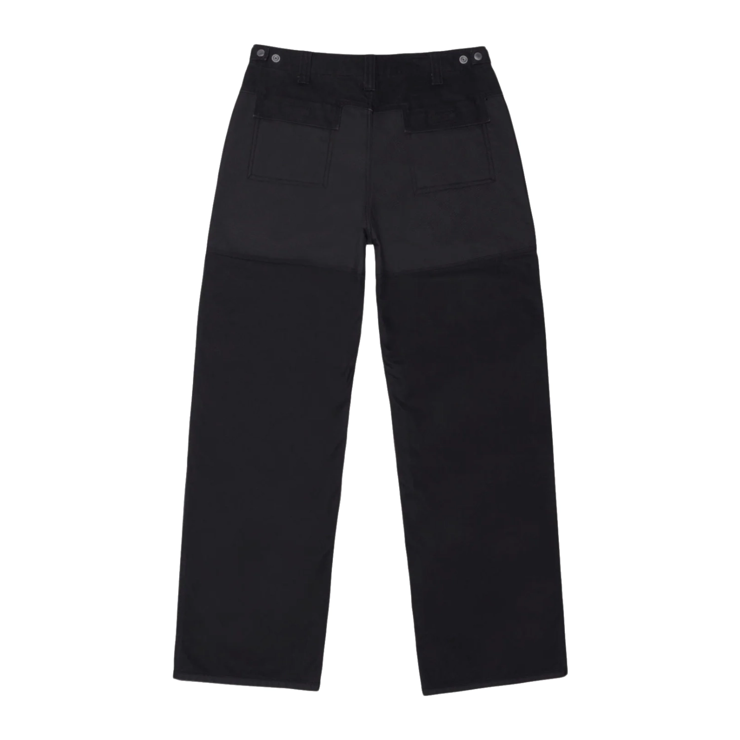 Stussy Utility Pant Black back view in a white background