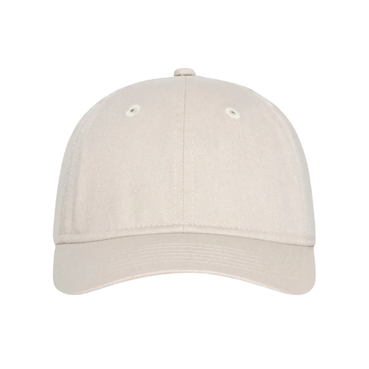Stüssy Low Profile 1980 Strapback Cap Faded Khaki front view in a white background