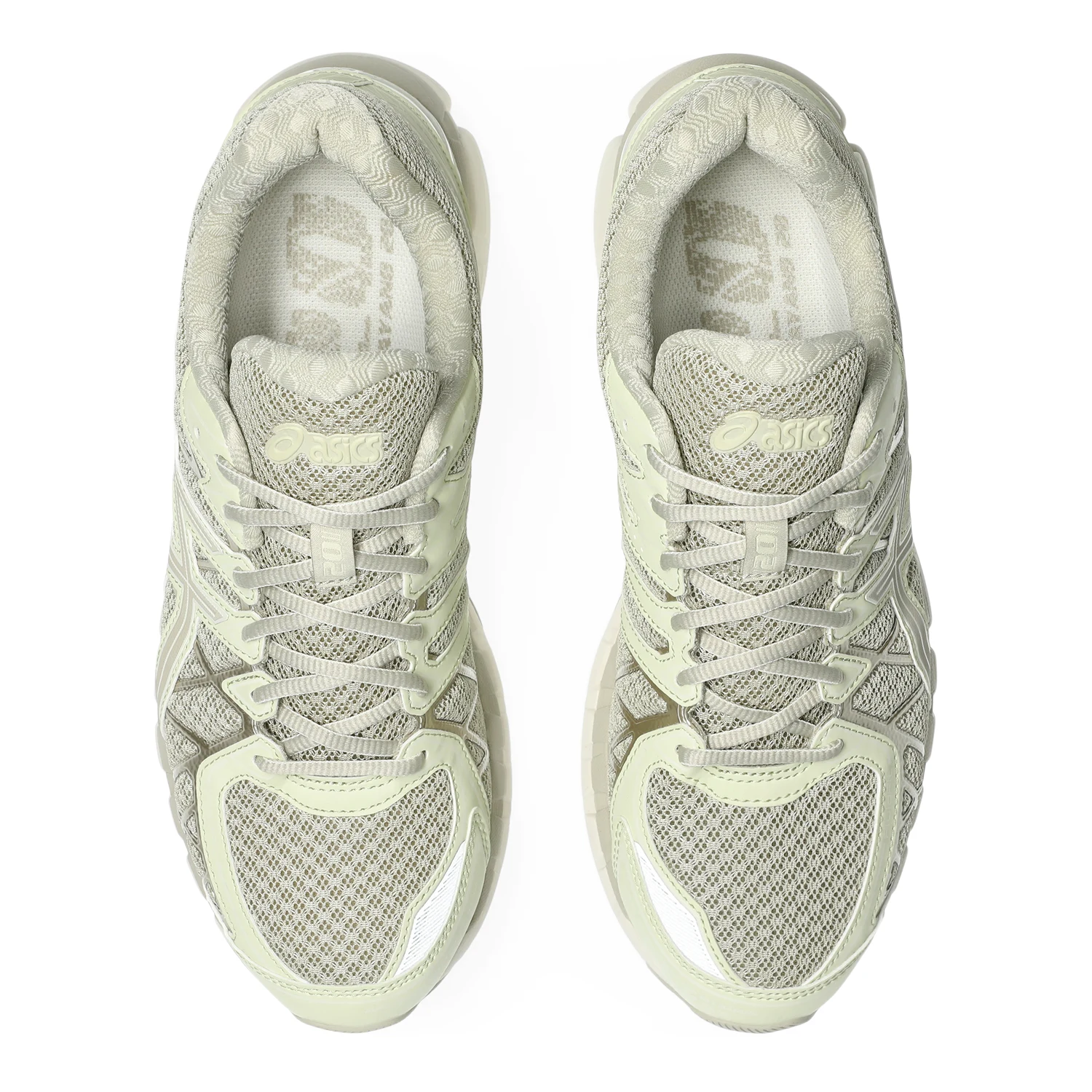 Asics GEL Kayano 20 Fossil/Cream top view in a white background