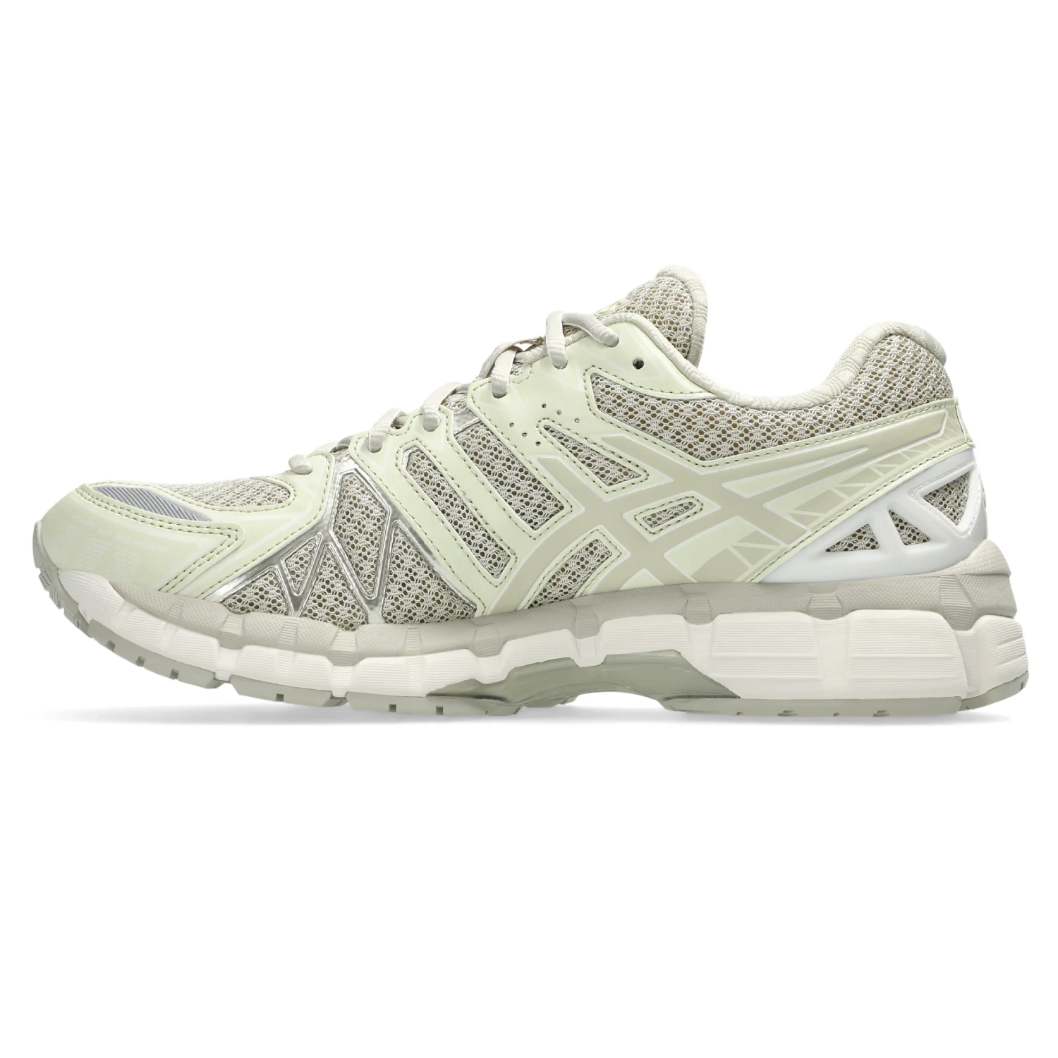 Asics GEL Kayano 20 Fossil/Cream side view in a white background