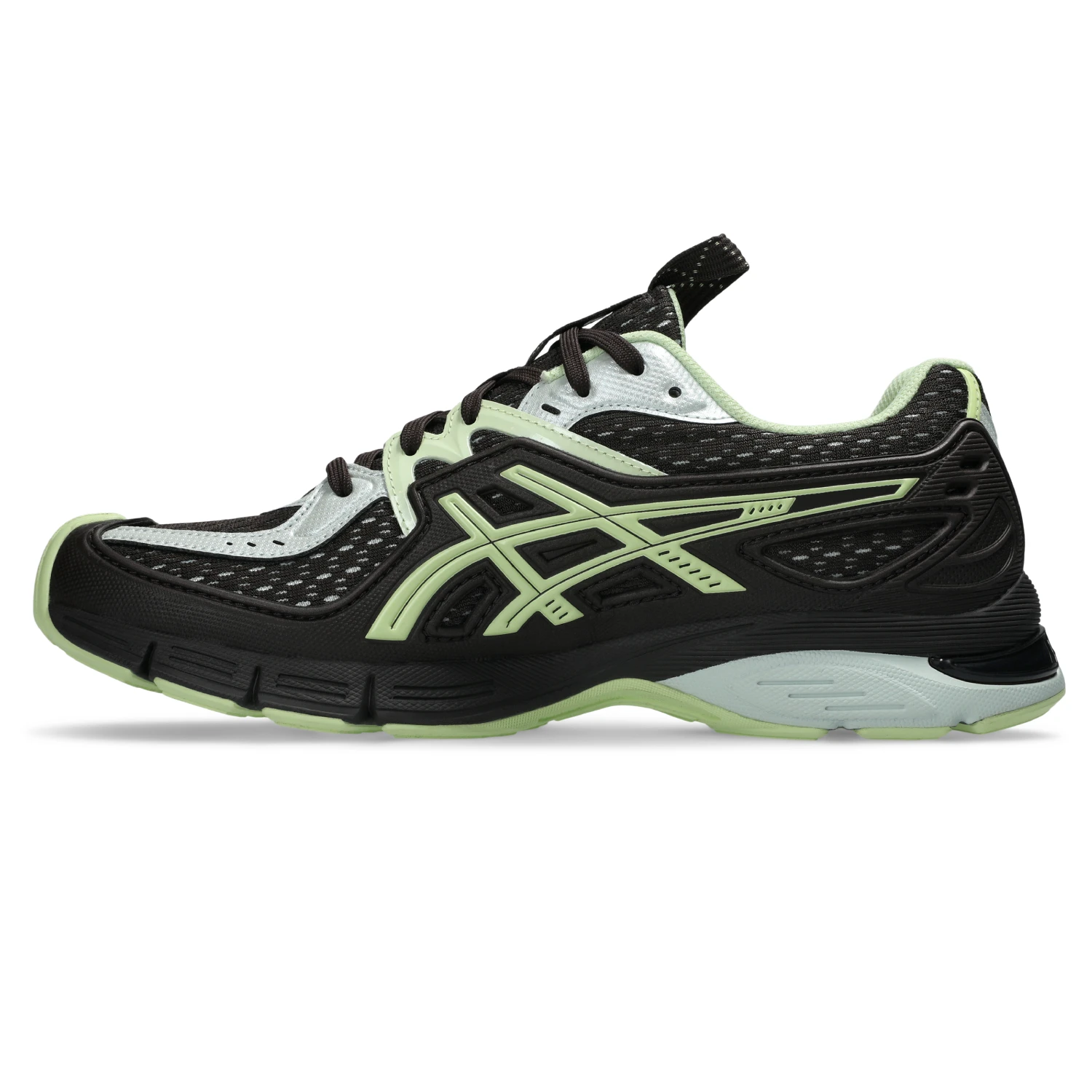 Asics UB12-S GEL-SD-LYTE Lichen Rock/Black Coffee side view in a white background