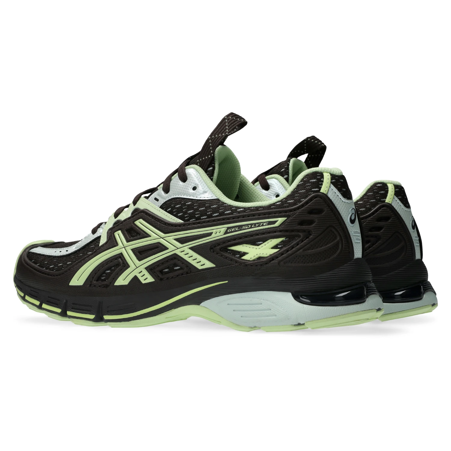 Asics UB12-S GEL-SD-LYTE Lichen Rock/Black Coffee side view in a white background