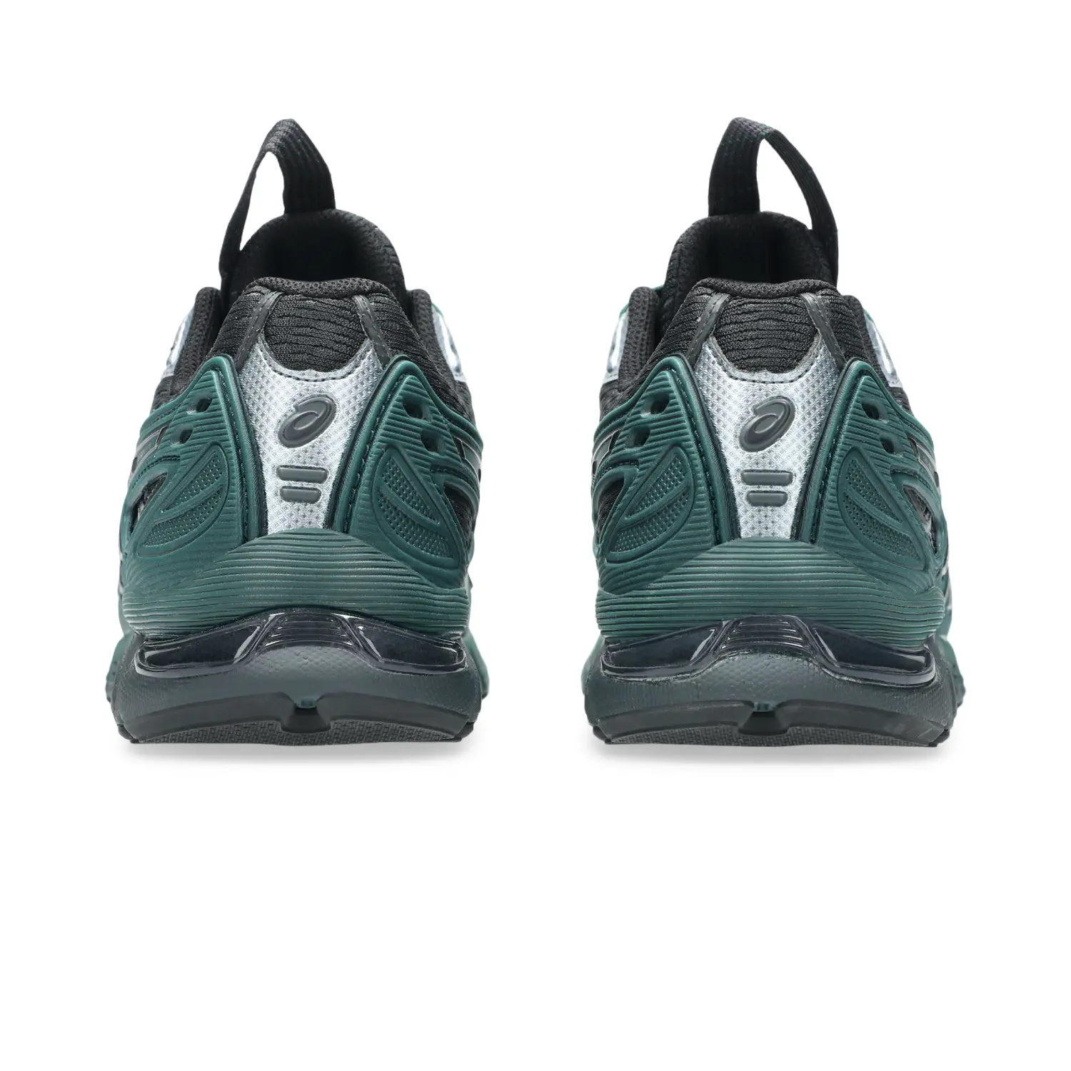 Asics UB12-S GEL-SD-LYTE Obsidian Grey/Grove back view in a white background