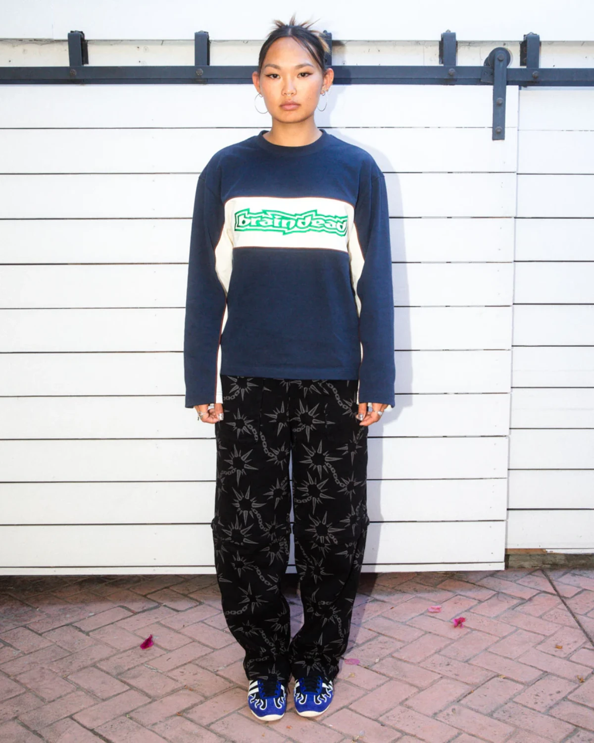 Brain Dead Convertible Razor Climbing Pant front view on model