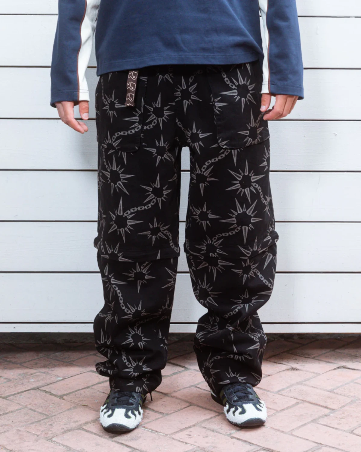 Brain Dead Convertible Razor Climbing Pant front view on model