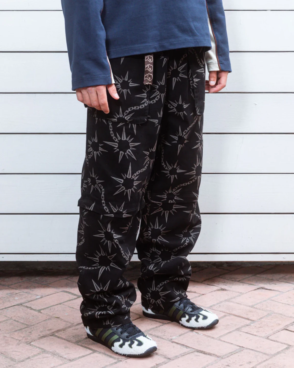 Brain Dead Convertible Razor Climbing Pant side view on model