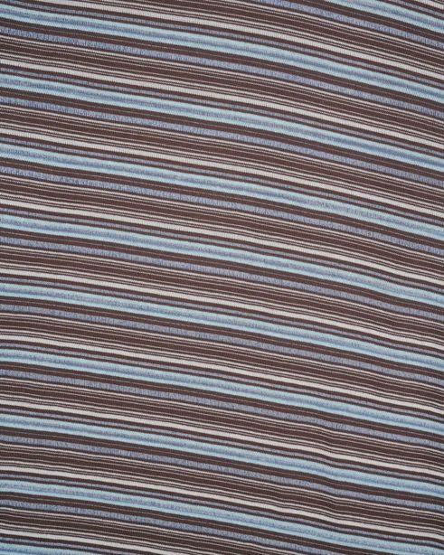 Brain Dead Romy Multi Stripe Long Sleeve T-Shirt Brown front view detail