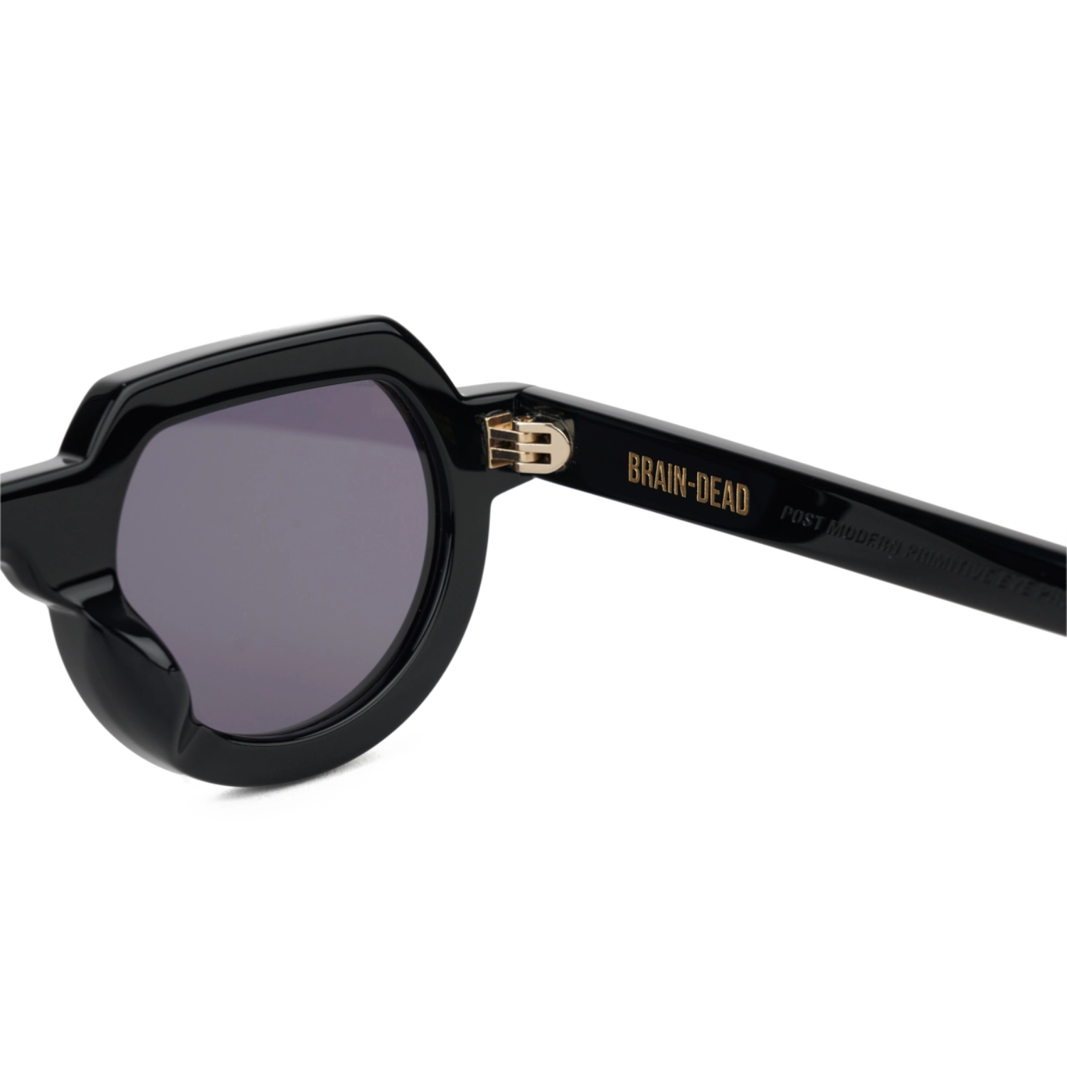 Brain Dead Tani Post Modern Primitive Eye Protection Black inside view in a white background