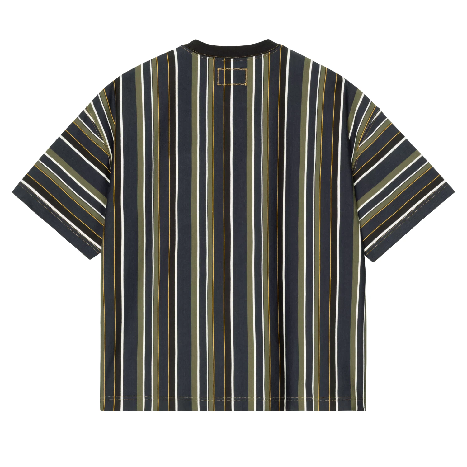 Carhartt WIP Nicholas Daley Stripes T-Shirt back view in a white background