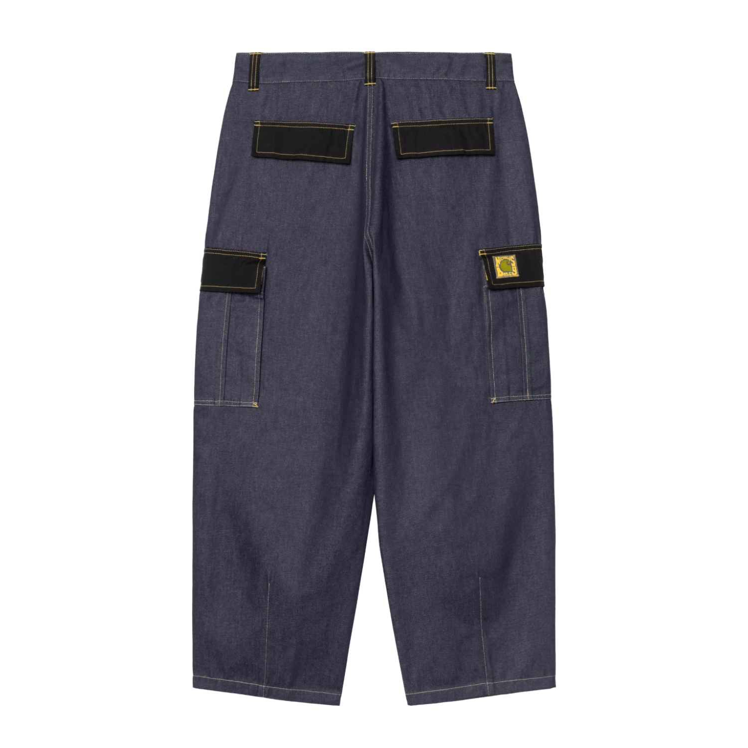 Carhartt WIP x Nicholas Daley Cargo Pant back view in a white background