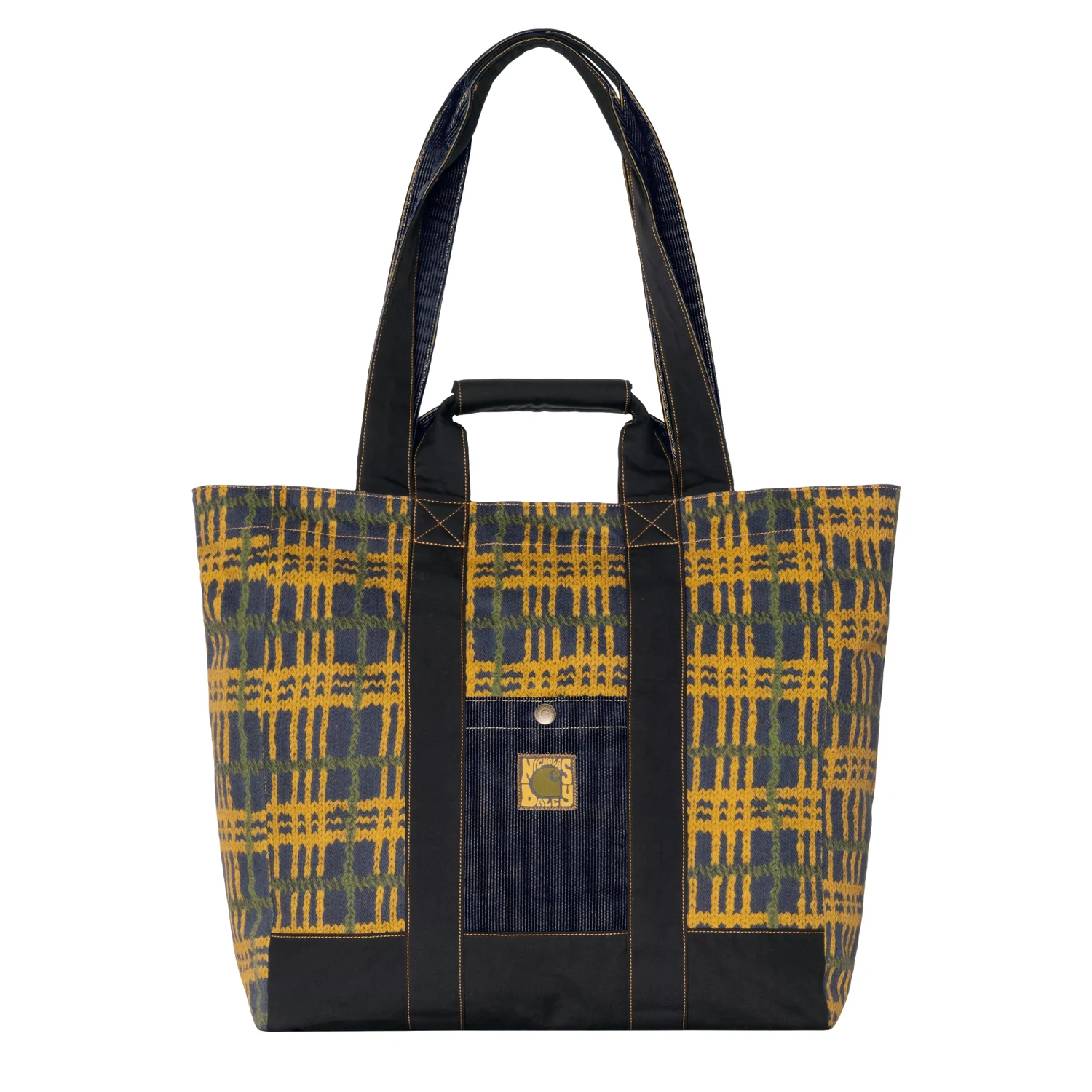 Carhartt WIP x Nicholas Daley Record Bag front view in a white background
