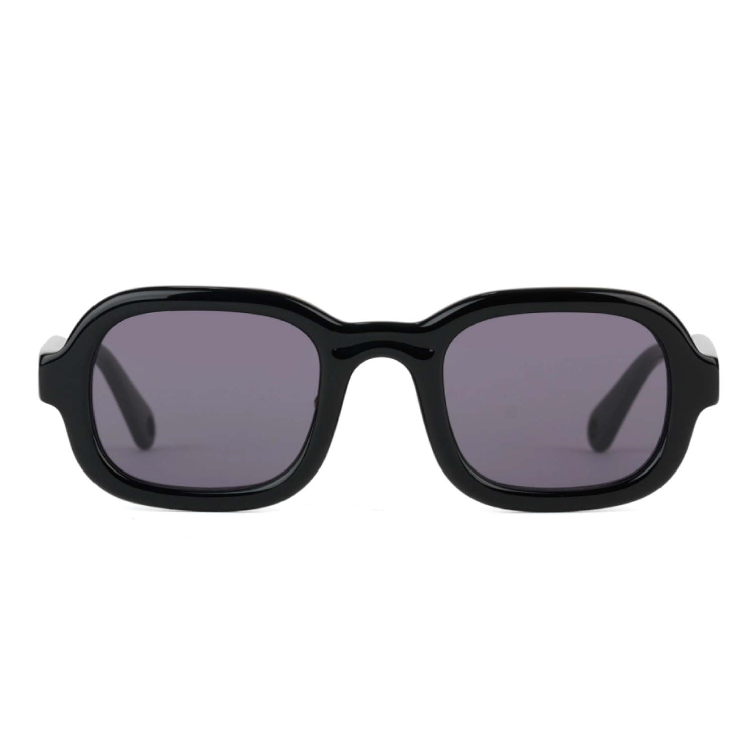 Brain Dead Newman Post Modern Primitive Eye Protection Black front view in a white background