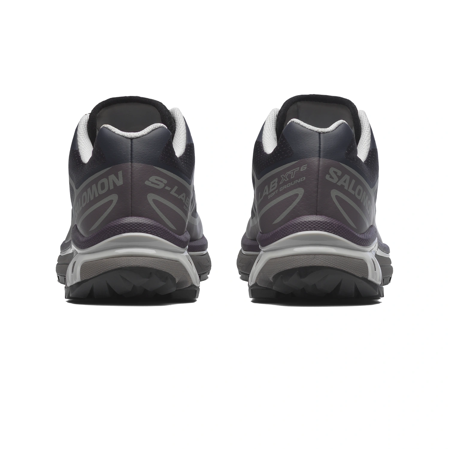 Salomon XT-6 Nine Iron/Excalibur back view in a white background