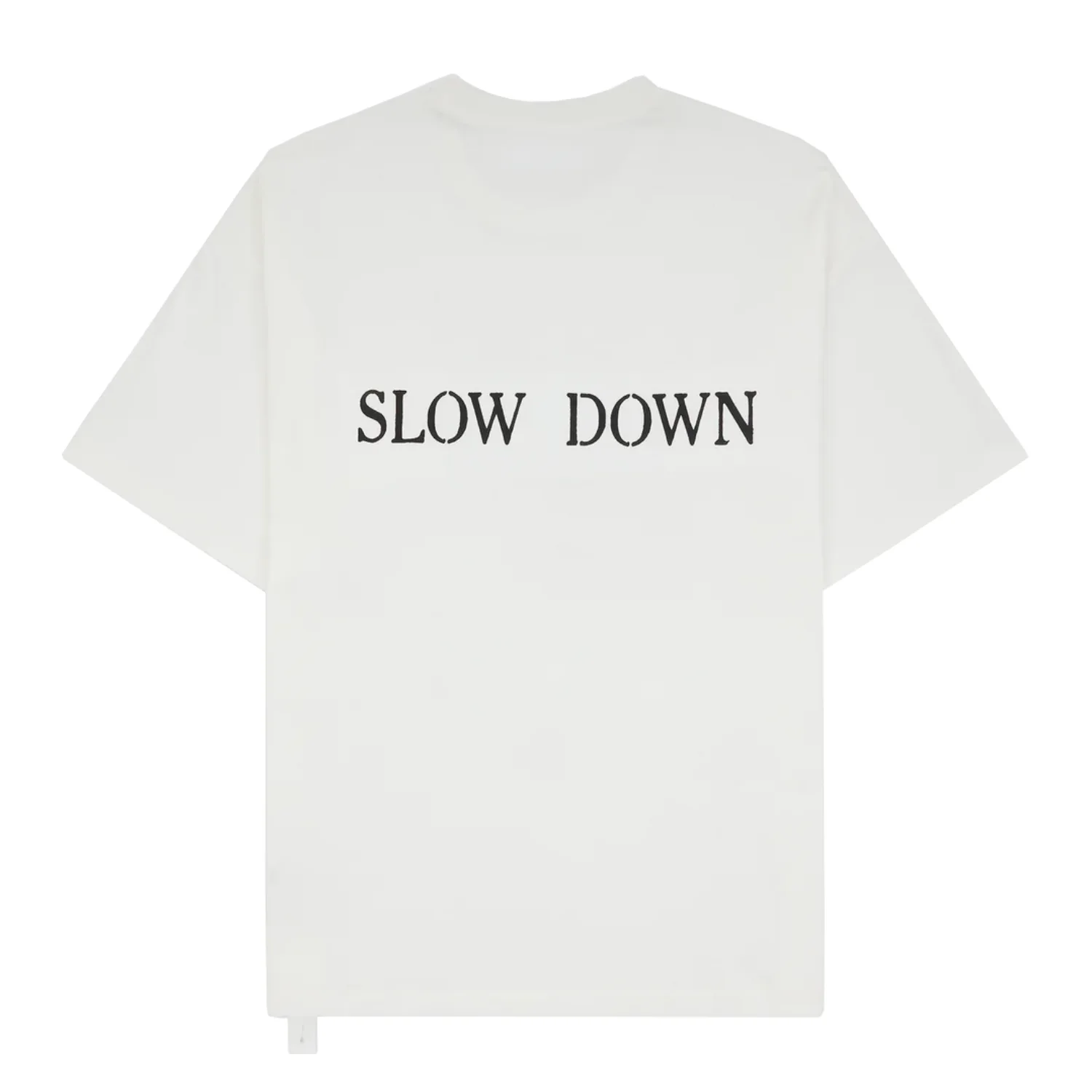 OAMC Peacemaker Landart Print T-Shirt White back view in a white background