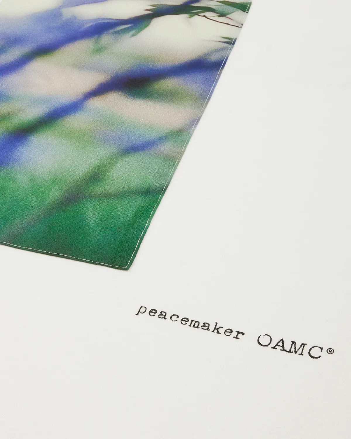 OAMC Peacemaker Landart Print T-Shirt White front view detail