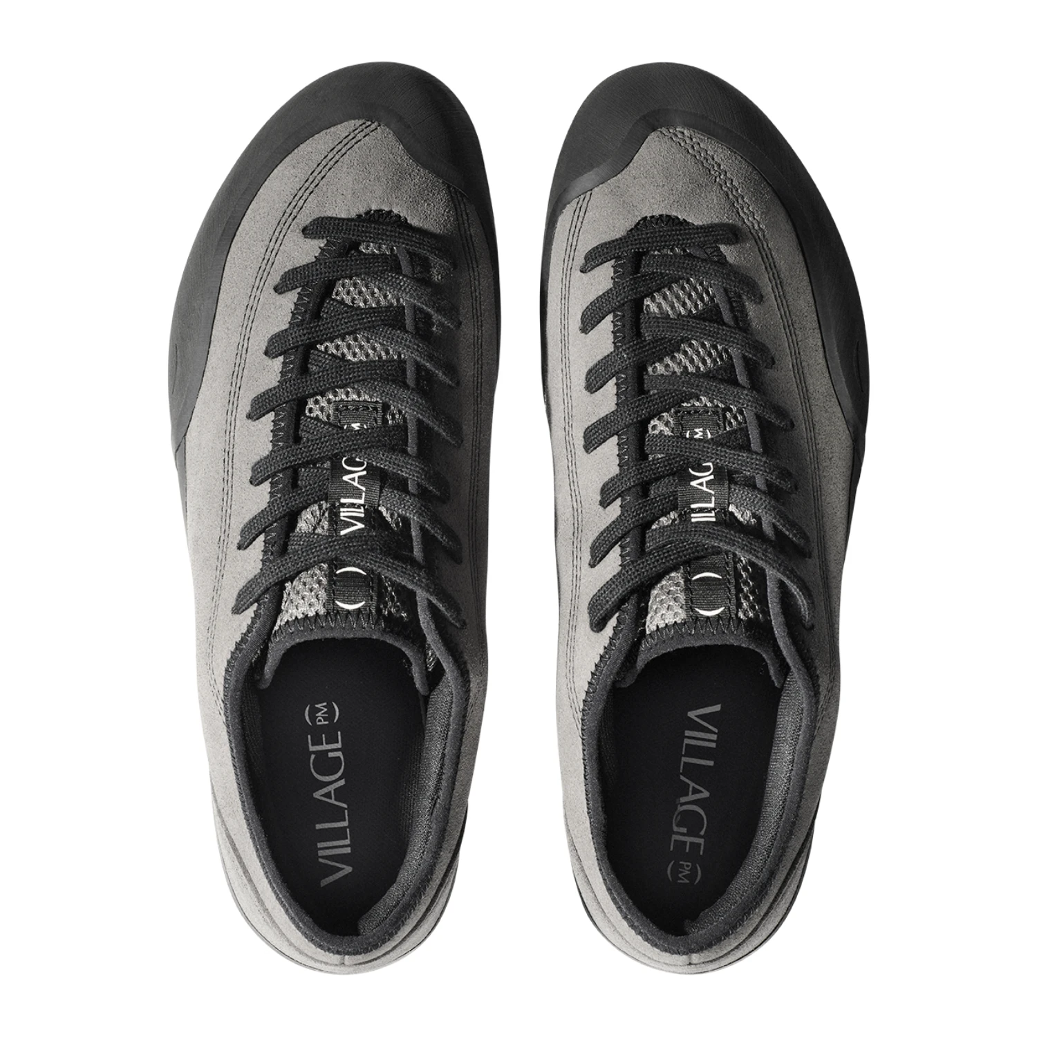 Village PM 1.30PM Grey top view in a white background