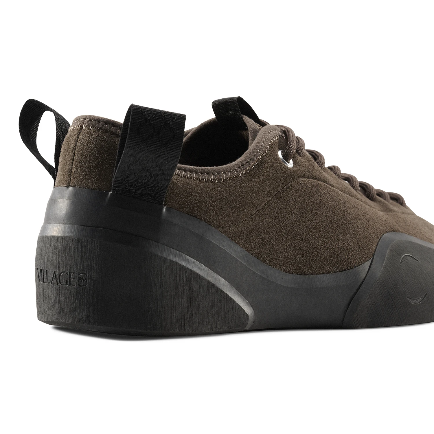 Village PM 1PM Chocolate back/side view in a white background