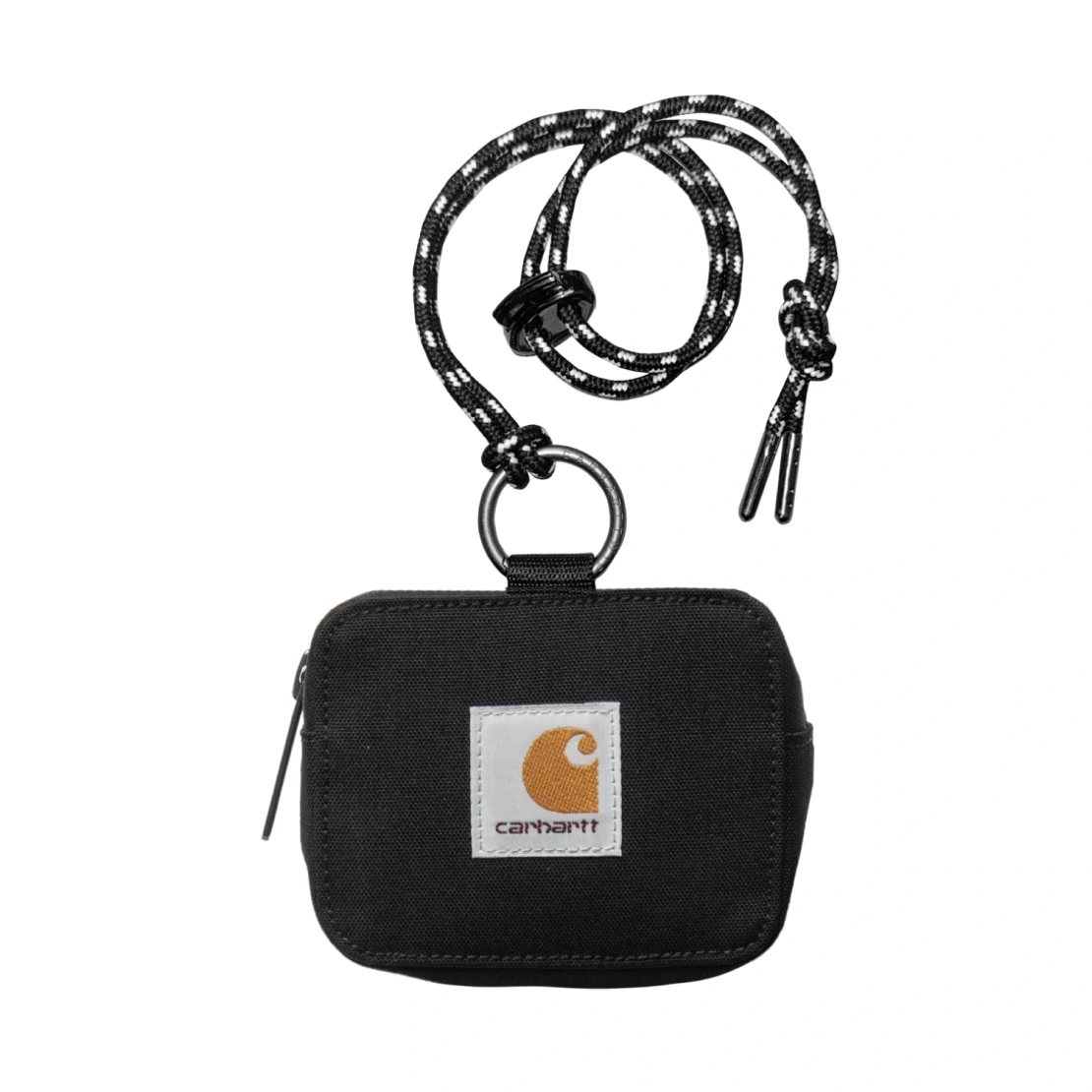Carhartt WIP Adair Pouch Black front view in a white background