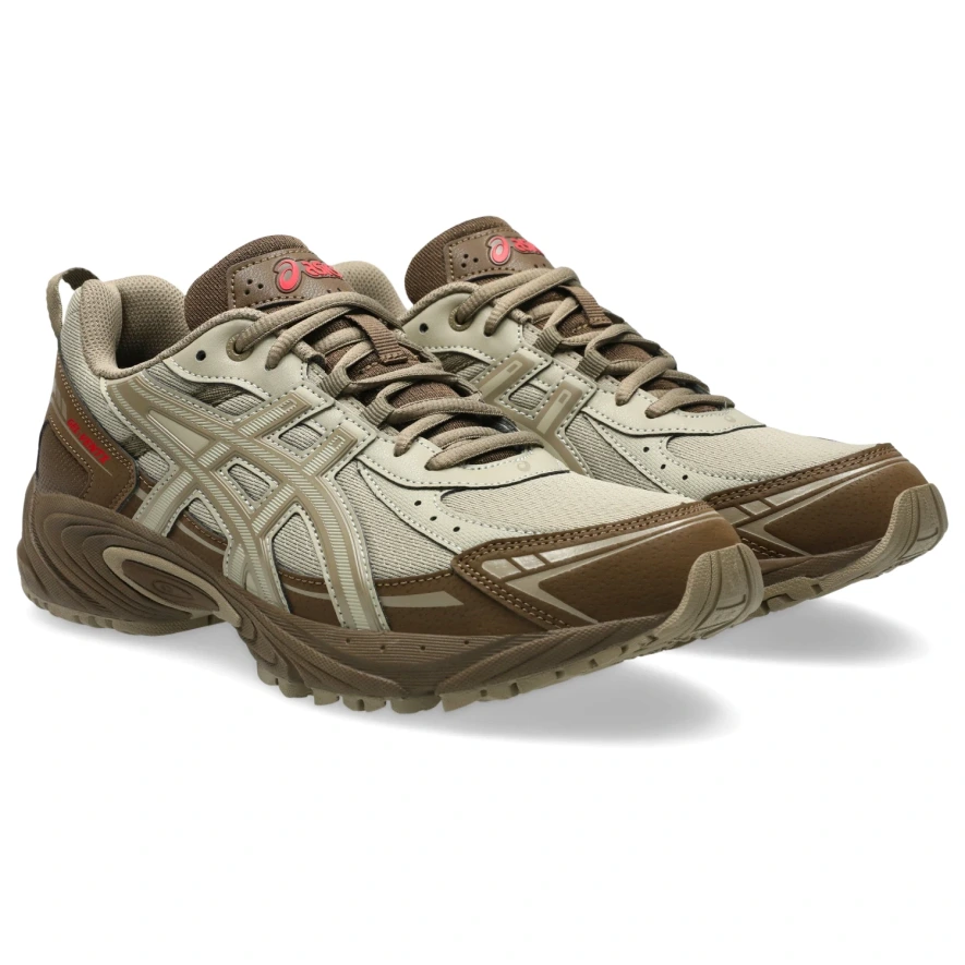 Asics Gel-Ventx Wool/Brown Storm side view in a white background