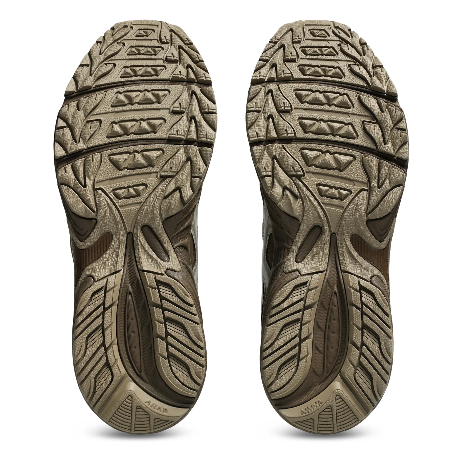 Asics Gel-Ventx Wool/Brown Storm bottom view in a white background