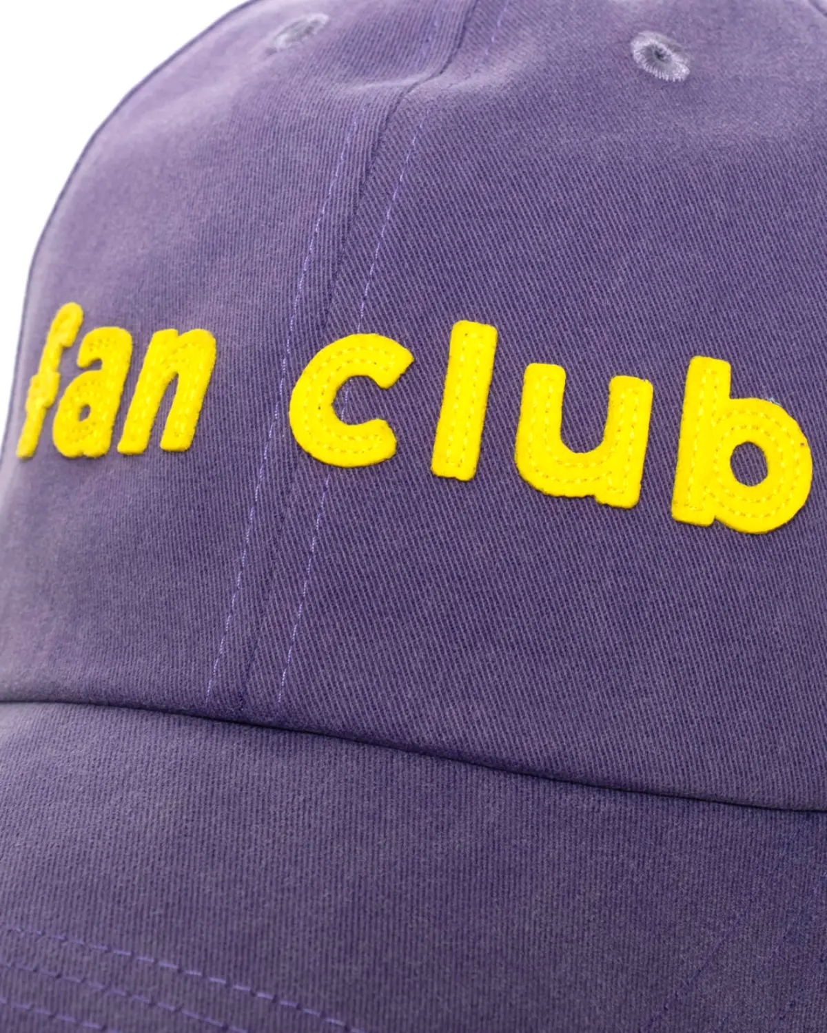 Public Possession Fan Club Cap Violet front view detail in a white background