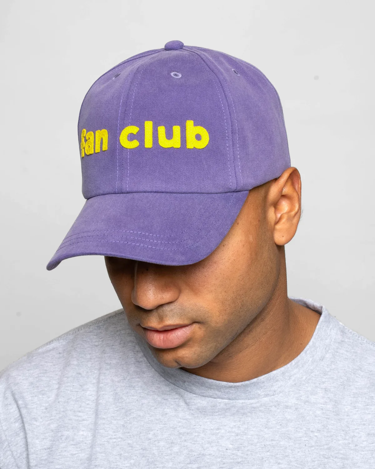 Public Possession Fan Club Cap Violet front view on model