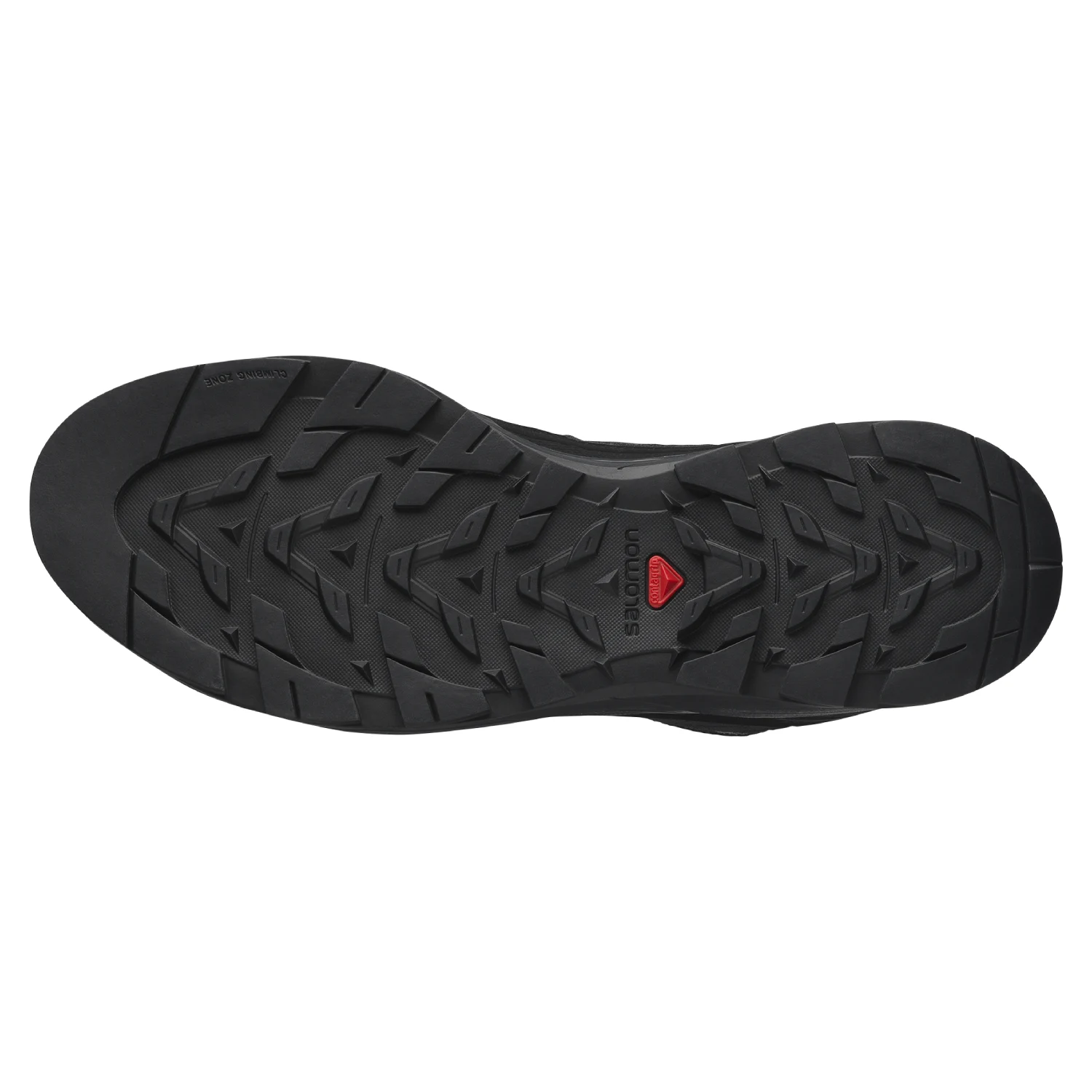 Salomon X-ALP Carhartt WIP Black/Black/Black bottom view in a white background