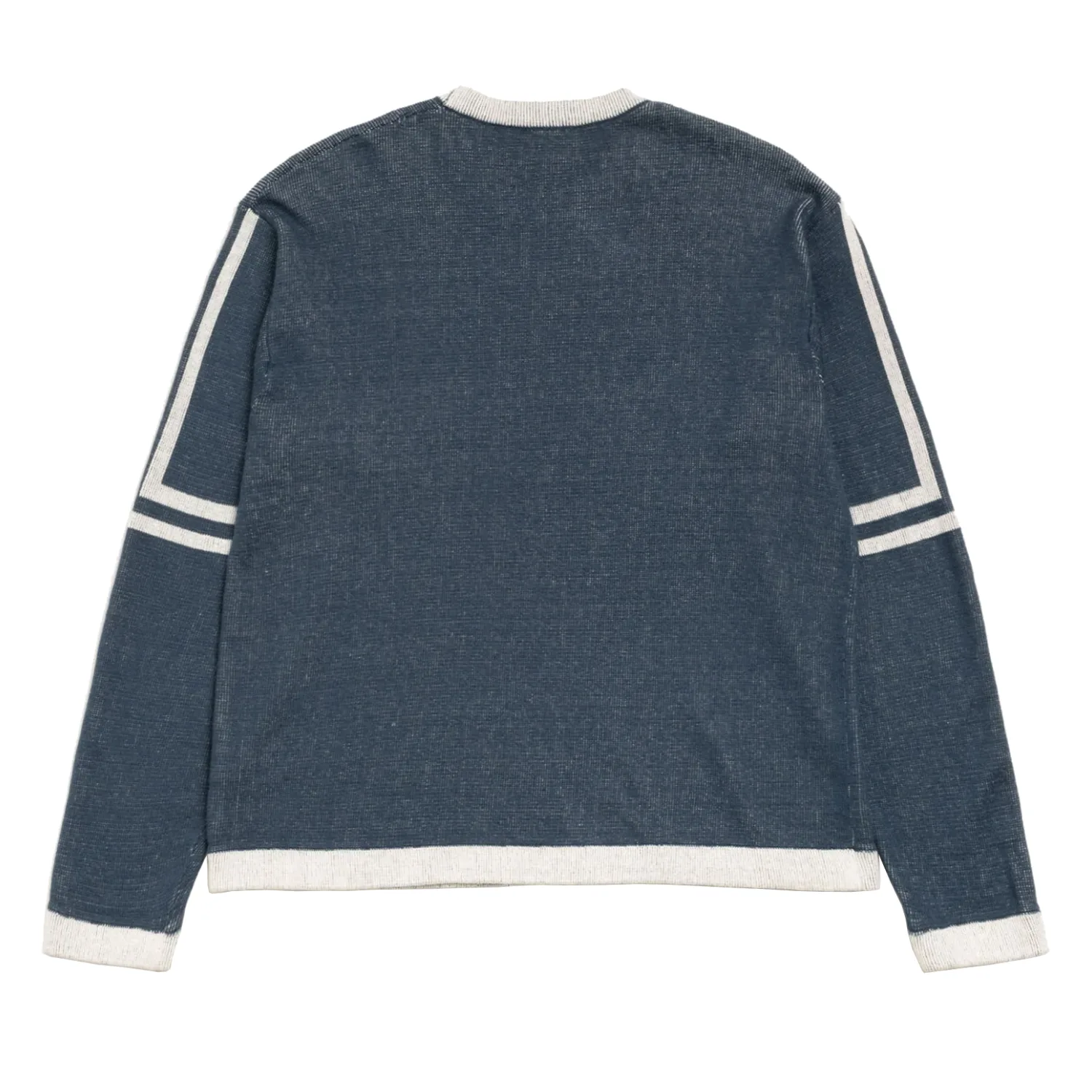 Stüssy Alpine Sweater Blue back view in a white background