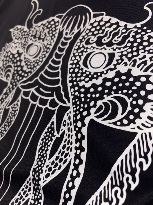 The Trilogy Tapes 3M Winter Running Top Black back view detail