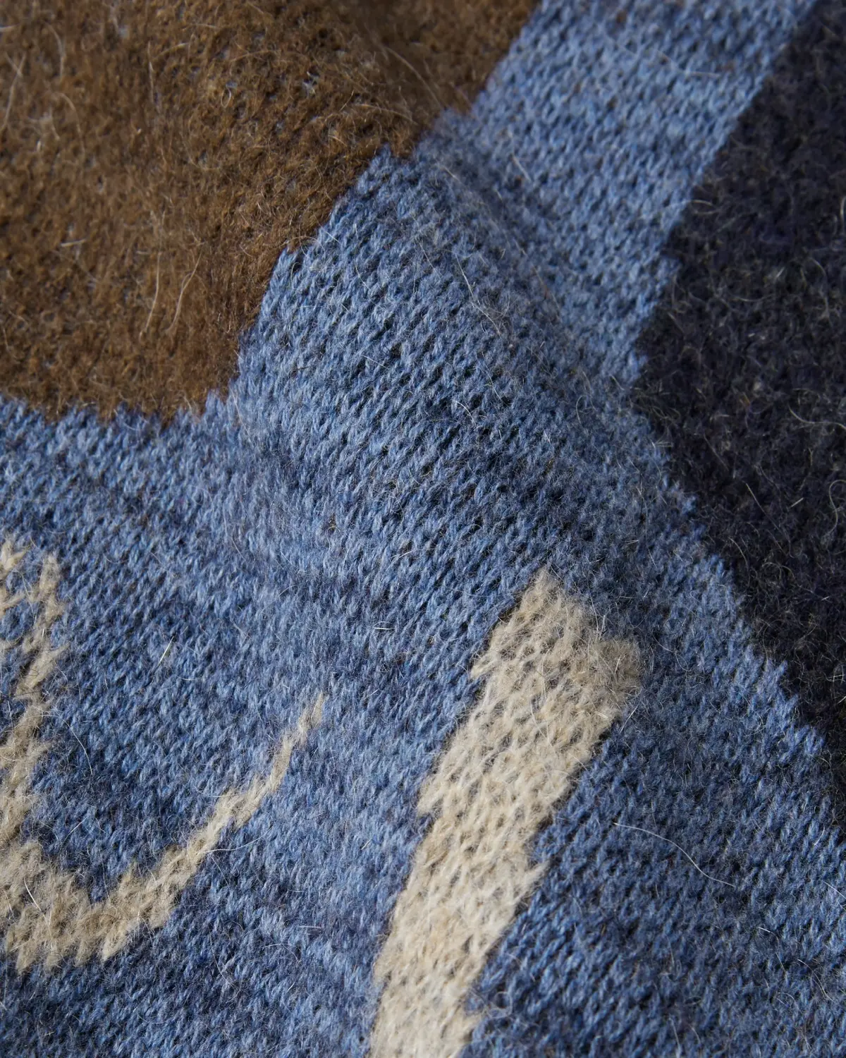 by Parra Detached Knitting Pullover Blue detail