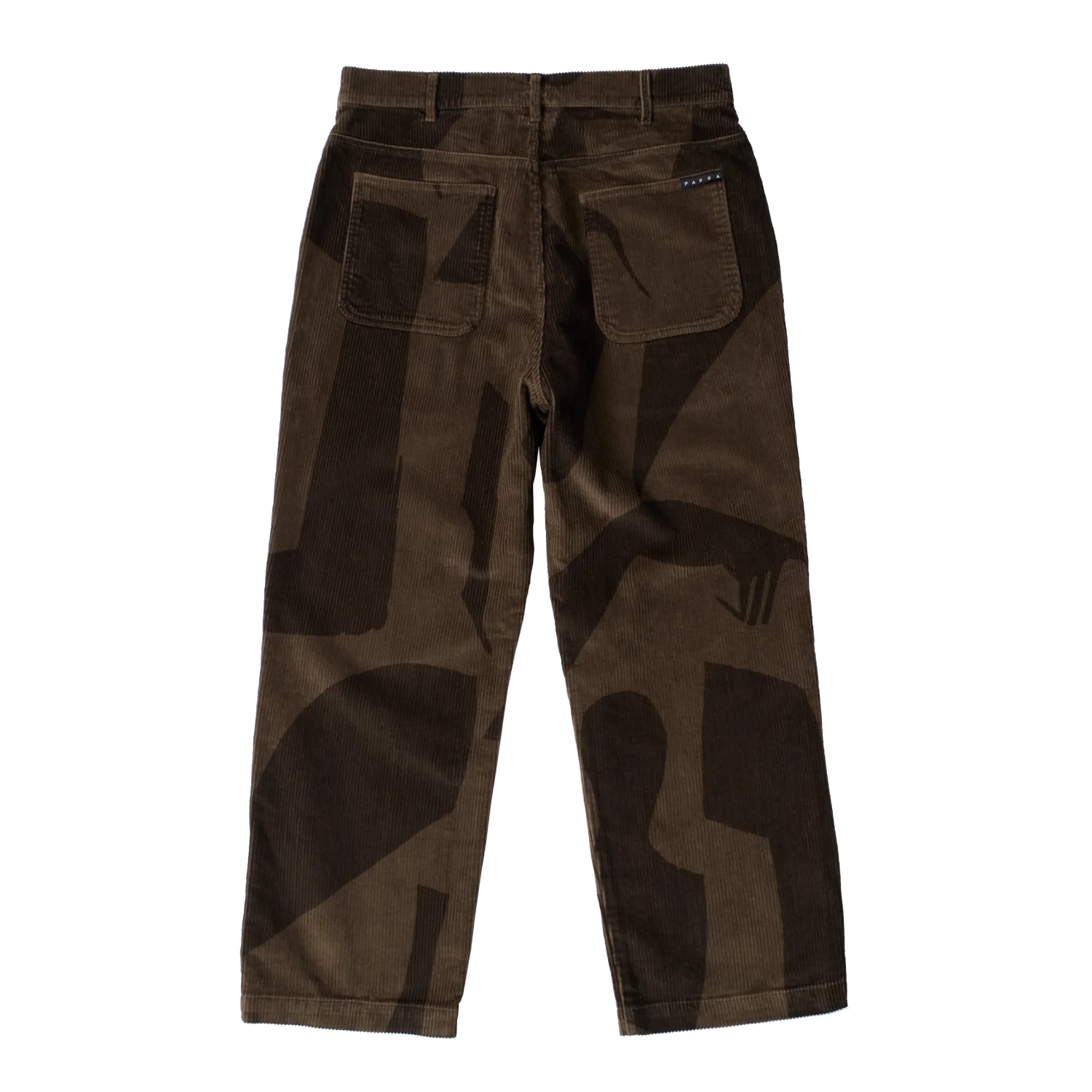 by Parra Detached Pants Brown back view in a white background