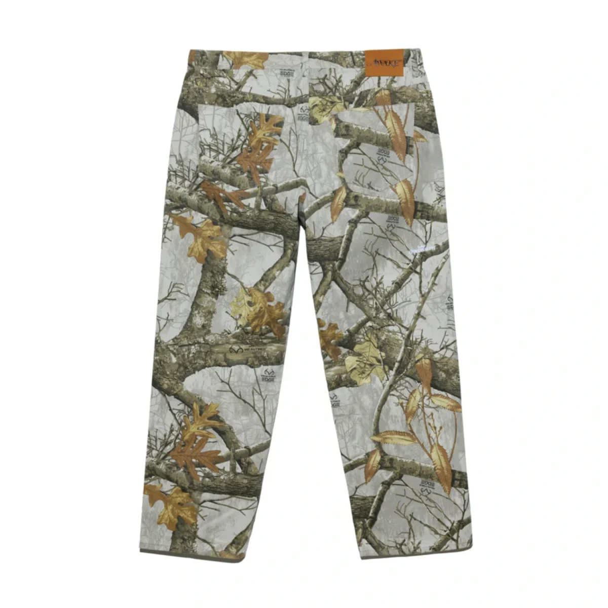 Awake NY Real Tree Denim Pant back view in a white background