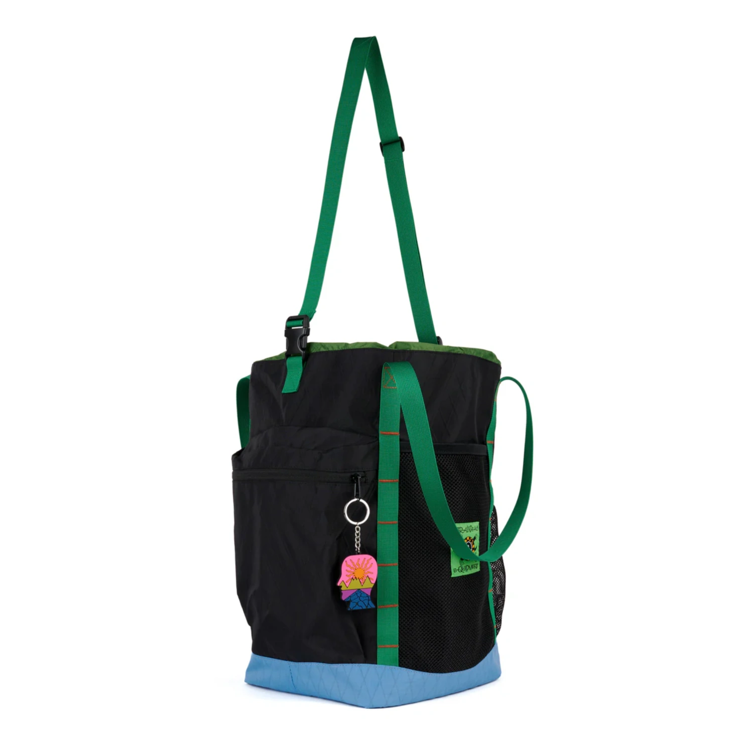 Brain Dead Climbing Utility Bag Black side view in a white background