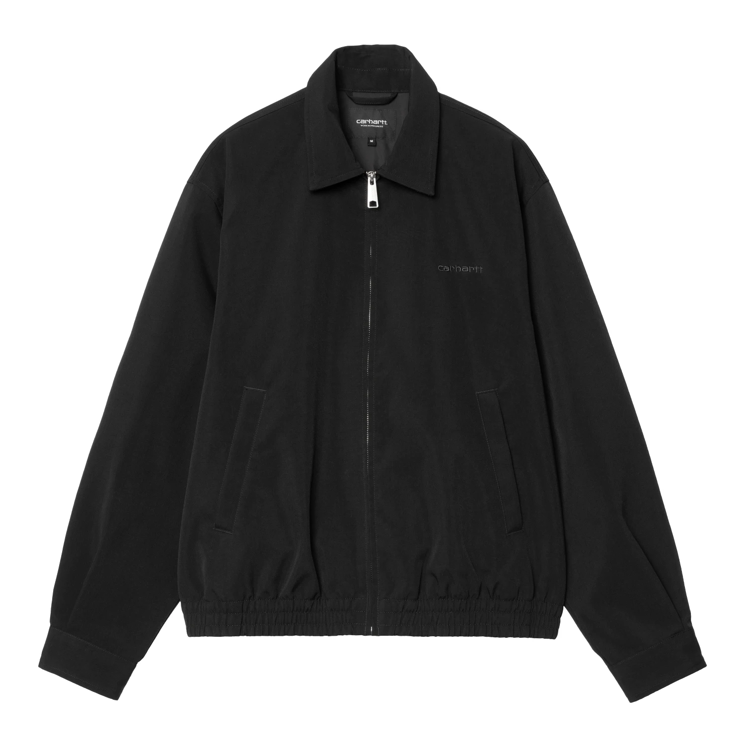 Carhartt WIP Neven Jacket Black/Graphite front view in a white background