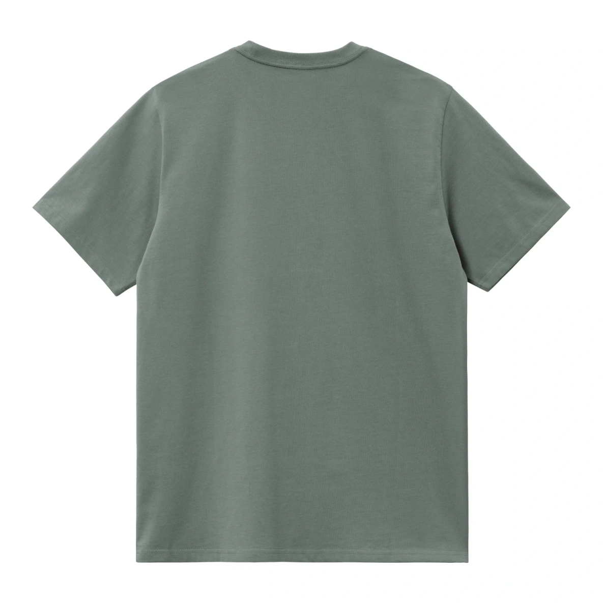 Carhartt WIP S/S Chase T-Shirt Velvet Green/Gold back view in a white background