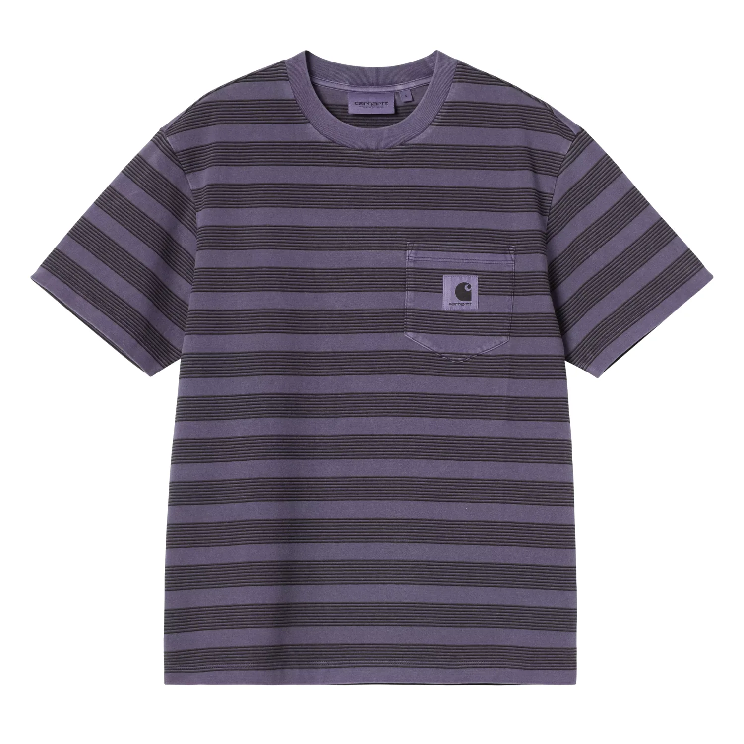 Carhartt WIP W' S/S Hanson Pocket T-Shirt W Stripe/Lockers front view in a white background