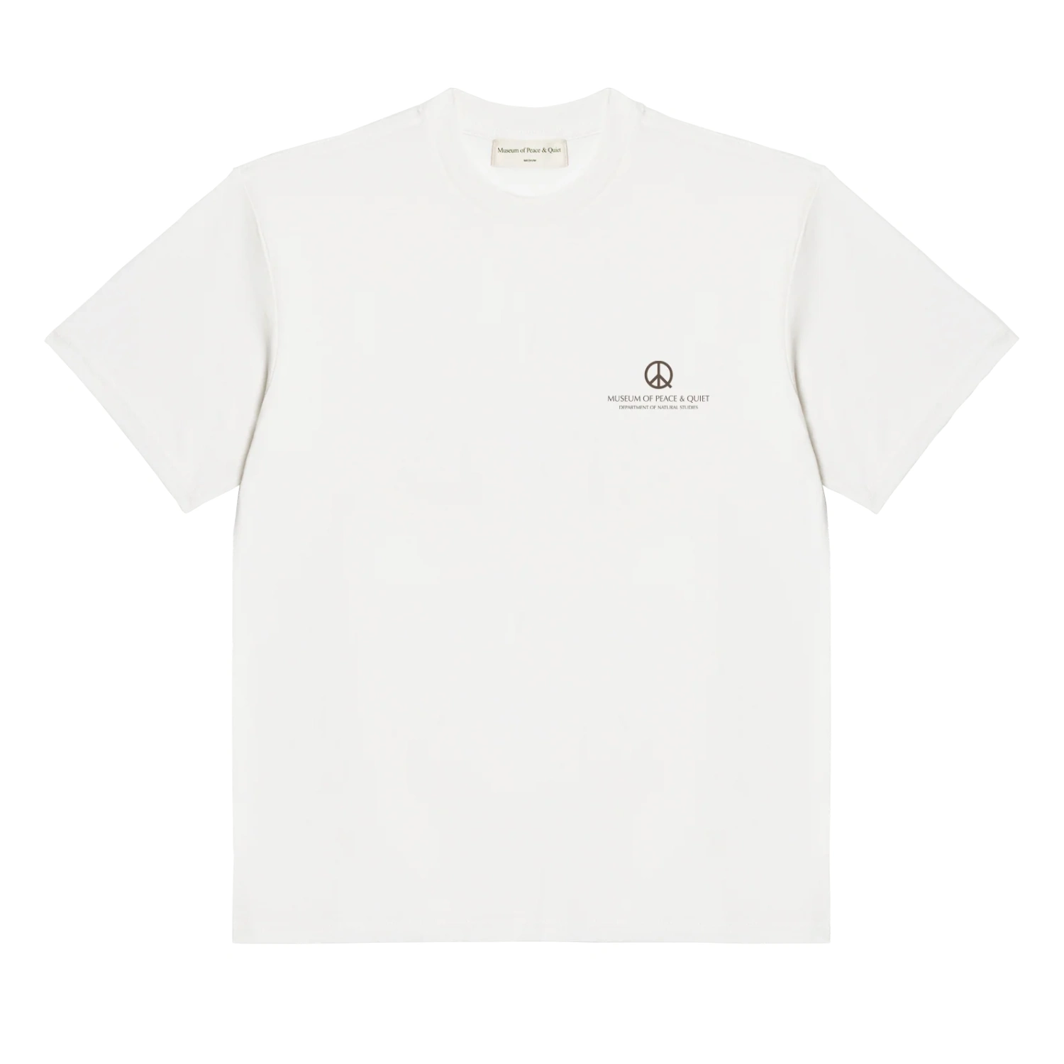 MoP&Q Natural Studies T-Shirt White front view in a white background