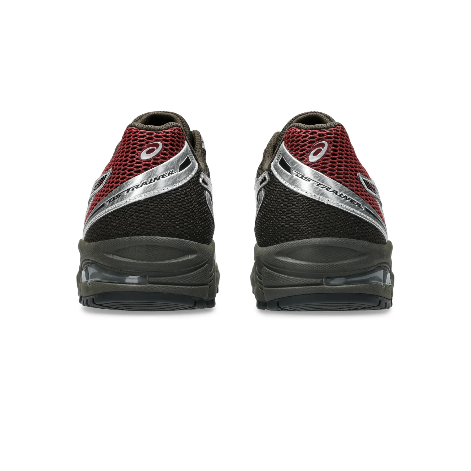 Asics Gel-DS Trainer 14 Oxblood/Black back view in a white background