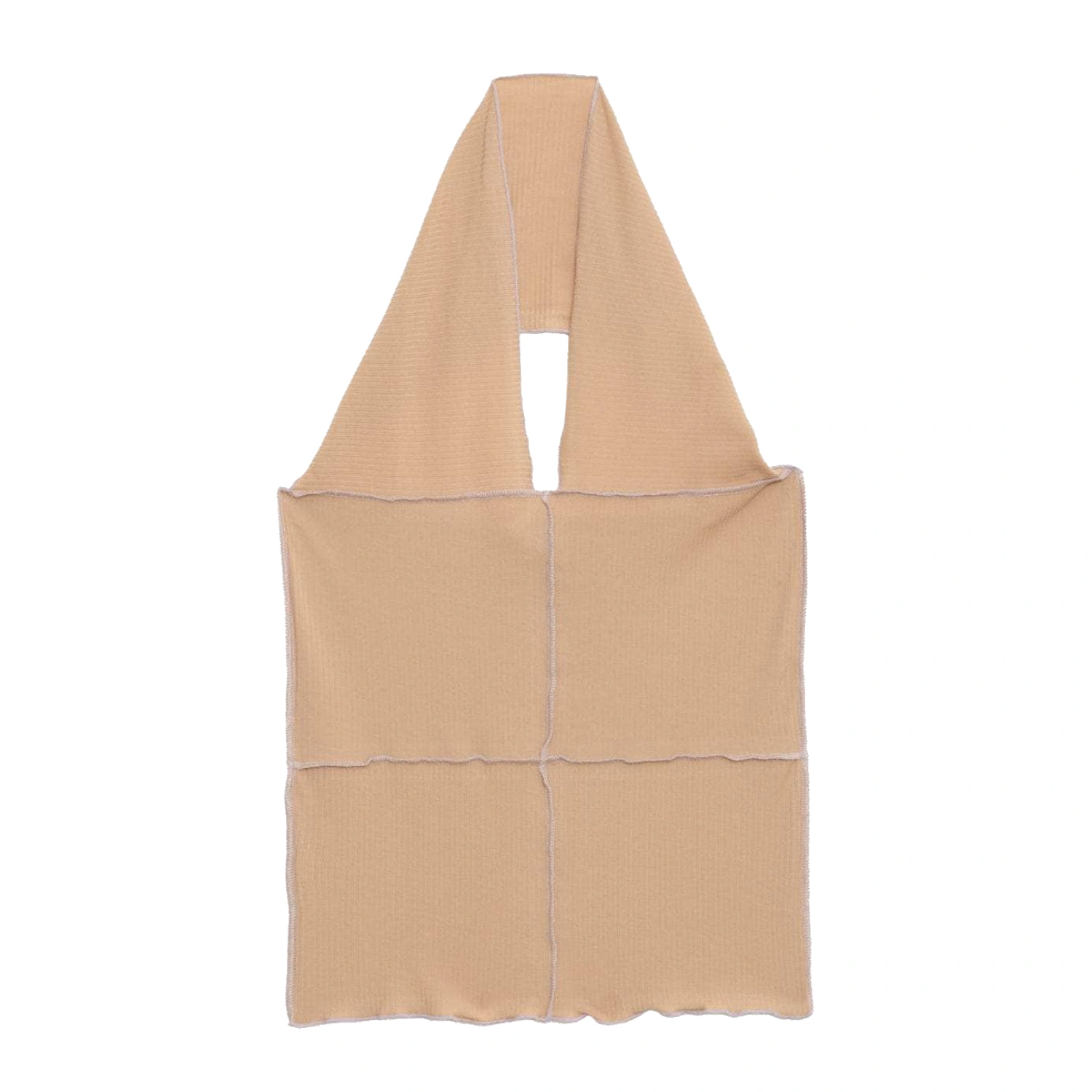 Baserange Cinder Halter Top Aural Purple front view in a white background