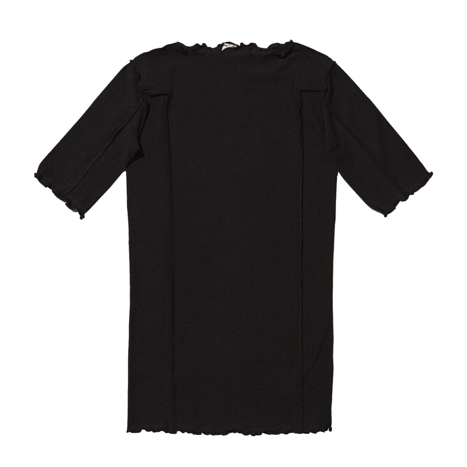 Baserange Omato 3/4 Tee Shirt Black front view in a white background