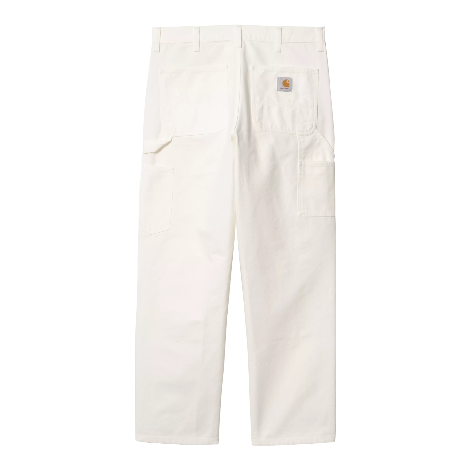 Carhartt WIP Double Knee Pant Wax Rinsed back view in a white background